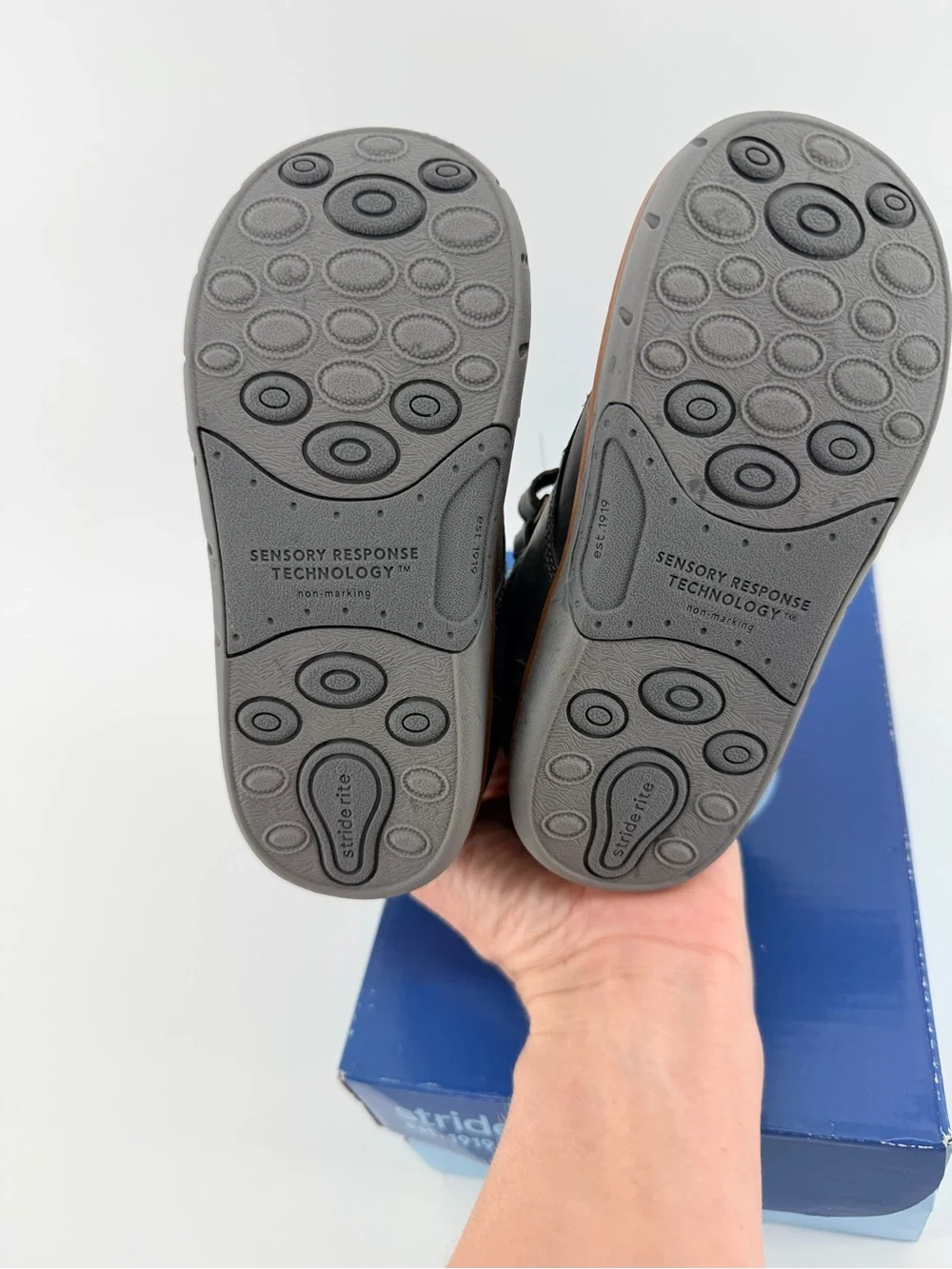 NIB Stride Rite Toddler Quinn Boots in Slate Grey leather